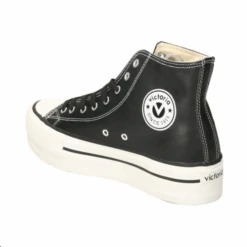 Botas Victoria Plataforma Piel Negro Mujer -Zapato Tienda De Ventas botas victoria plataforma piel negro mujer 4