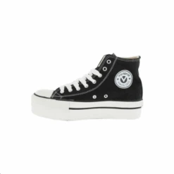 Botas Victoria Tribu Doble Suela Lona Negro Mujer -Zapato Tienda De Ventas botas victoria tribu doble suela lona negro mujer 1