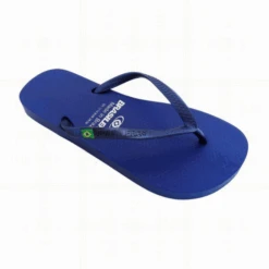 Chanclas Brasileras Classic Pearl Azul Marino Mujer