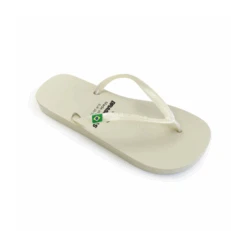 Chanclas Brasileras Classic Pearl Plateado Mujer