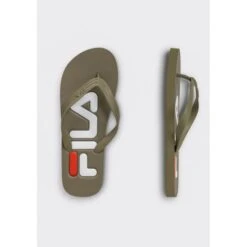 Chanclas Fila Troy Slipper Oliva Hombre -Zapato Tienda De Ventas chanclas fila troy slipper oliva hombre 4
