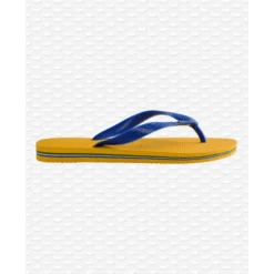 Chanclas Havaianas Brasil Amarillo Azul Unisex -Zapato Tienda De Ventas chanclas havaianas brasil amarillo azul unisex 2