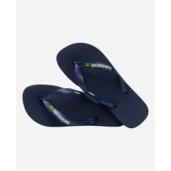 Chanclas Havaianas Brasil Logo Azul Marino Unisex -Zapato Tienda De Ventas chanclas havaianas brasil logo azul marino unisex 3
