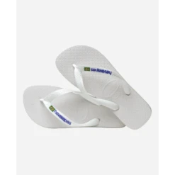 Chanclas Havaianas Brasil Logo Blanco Unisex -Zapato Tienda De Ventas chanclas havaianas brasil logo blanco unisex 3