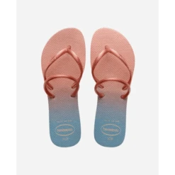 Chanclas Havaianas Flat Duo Iridescent Rosa Azul Mujer
