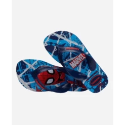 Chanclas Havaianas Max Marvel Spiderman Azul Niños -Zapato Tienda De Ventas chanclas havaianas max marvel spiderman azul ninos 3