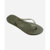 Chanclas Havaianas Slim Logo Metallic Verde Mujer -Zapato Tienda De Ventas chanclas havaianas slim logo metallic verde mujer