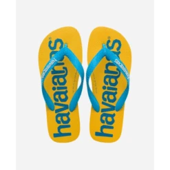 Chanclas Havaianas Top Logomania 2 Amarillo Azul Unisex