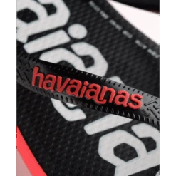 Chanclas Havaianas Top Logomania 2 Negro Rojo Unisex -Zapato Tienda De Ventas chanclas havaianas top logomania 2 negro rojo unisex 4