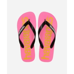 Chanclas Havaianas Top Logomania 2 Rosa Negro Azul Mujer