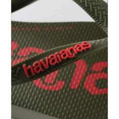 Chanclas Havaianas Top Logomania 2 Verde Rojo Unisex -Zapato Tienda De Ventas chanclas havaianas top logomania 2 verde rojo unisex 4