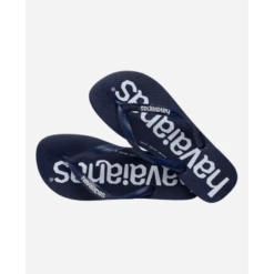 Chanclas Havaianas Top Logomania Azul Unisex -Zapato Tienda De Ventas chanclas havaianas top logomania azul unisex 3