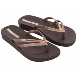 Chanclas Ipanema Bossa Soft V Marrón Rosa Mujer