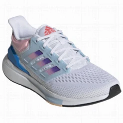 Zapatillas Adidas EQ21 Run Blanco Rosa Azul Mujer -Zapato Tienda De Ventas zapatillas adidas eq21 run blanco rosa azul mujer 2