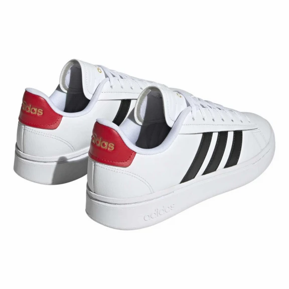 Zapatillas Adidas Grand Court Alpha Blanco Negro Rojo Hombre 5 Zapatillas Adidas Grand Court Alpha Blanco Negro Rojo Hombre - Imagen 3