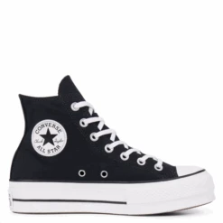 Zapatillas Converse All Star Lift Hi Negro Mujer
