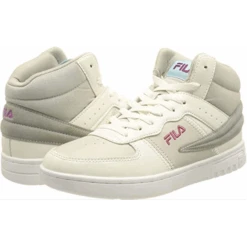 Zapatillas Fila Noclaf CB Mid Blanco Gris Mujer -Zapato Tienda De Ventas zapatillas fila noclaf cb mid blanco gris mujer 1