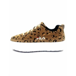Zapatillas Fila Suela Alta Sandblast Leopardo Mujer