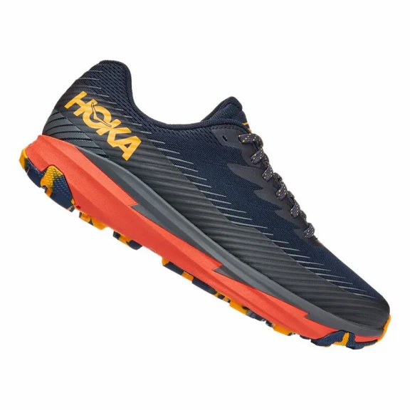 Zapatillas Hoka Torrent 2 Negro Azul Naranja Hombre 5 Zapatillas Hoka Torrent 2 Negro Azul Naranja Hombre - Imagen 3
