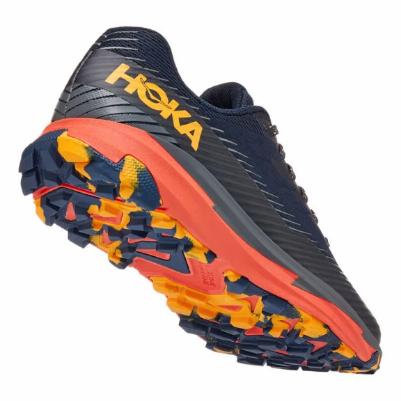 Zapatillas Hoka Torrent 2 Negro Azul Naranja Hombre 6 Zapatillas Hoka Torrent 2 Negro Azul Naranja Hombre - Imagen 4