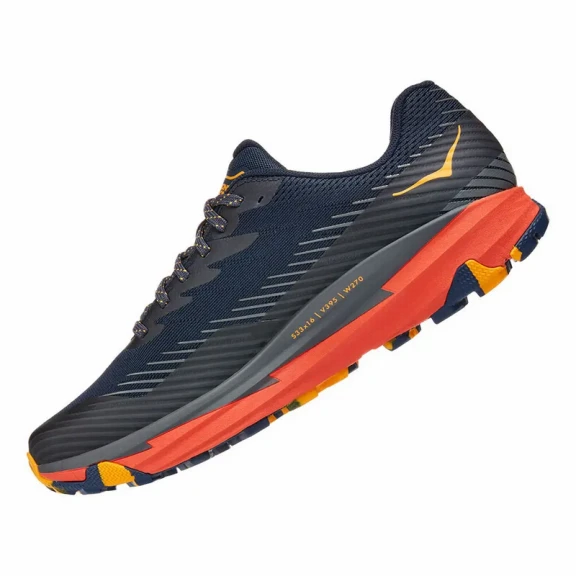 Zapatillas Hoka Torrent 2 Negro Azul Naranja Hombre 7 Zapatillas Hoka Torrent 2 Negro Azul Naranja Hombre - Imagen 5