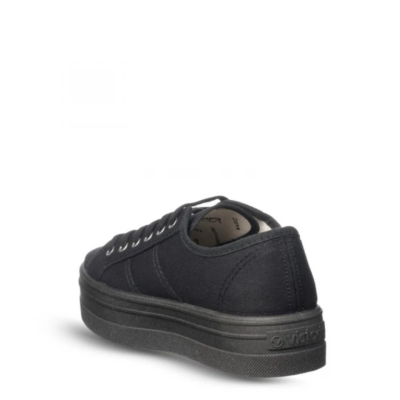 Zapatillas Lona Victoria Plataforma 109201 Negra Mujer 6 Zapatillas Lona Victoria Plataforma 109201 Negra Mujer - Imagen 4