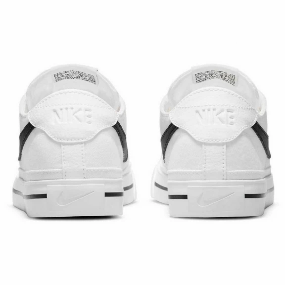 Zapatillas Nike Court Legacy Canvas Blanco Negro Unisex 6 Zapatillas Nike Court Legacy Canvas Blanco Negro Unisex - Imagen 4