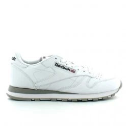 Zapatillas Reebok Classic Leather Blanco Gris Hombre
