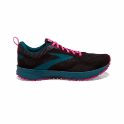 Zapatillas Running Brooks Revel 5 Negro Azul Rosa Mujer