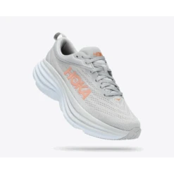 Zapatillas Running Hoka Bondi 8 Gris Mujer -Zapato Tienda De Ventas zapatillas running hoka bondi 8 gris mujer 3