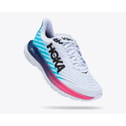 Zapatillas Running Hoka Mach 5 Blanco Azul Rosa Hombre -Zapato Tienda De Ventas zapatillas running hoka mach 5 blanco azul rosa hombre 2