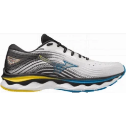 Zapatillas Running Mizuno Wave Sky 6 Blanco Amarillo Azul Hombre