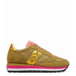 Zapatillas Saucony Jazz Triple Verde Oliva Y Dorado