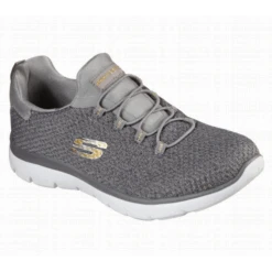 Zapatillas Skechers Summits Bright Brezel Gris Mujer -Zapato Tienda De Ventas zapatillas skechers summits bright brezel gris mujer 2