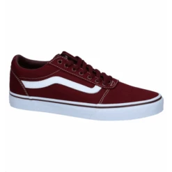 Zapatillas Vans Ward Burdeos Blanca Mujer