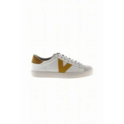 Zapatillas Victoria Canvas 1126142 Blanco Mostaza Mujer