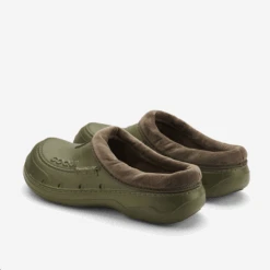 Zuecos Coqui Husky Verde Marrón Hombre -Zapato Tienda De Ventas zuecos coqui husky verde marron hombre 2